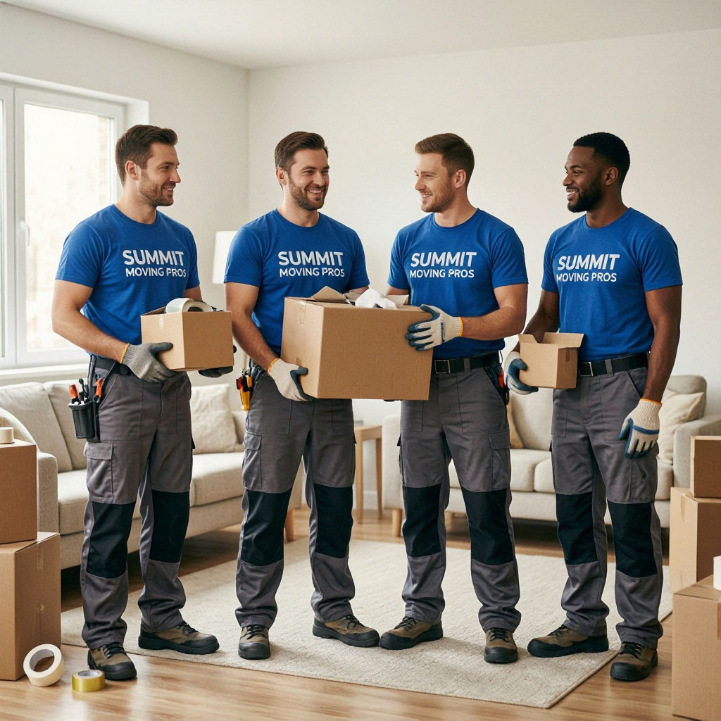 Summit Moving Pros team preparing for a move